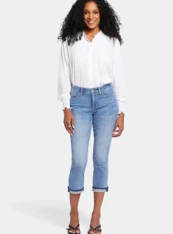 NYDJ Chloe Capri Jeans With Raw Shadow Cuffs 16