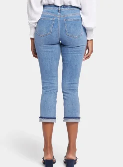 NYDJ Chloe Capri Jeans With Raw Shadow Cuffs 16