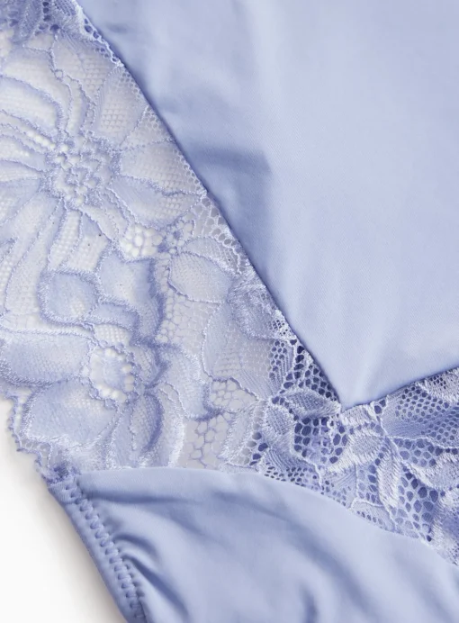 Periwinkle Floral Lace Full Knickers 20