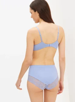 Periwinkle Floral Lace Full Knickers 20