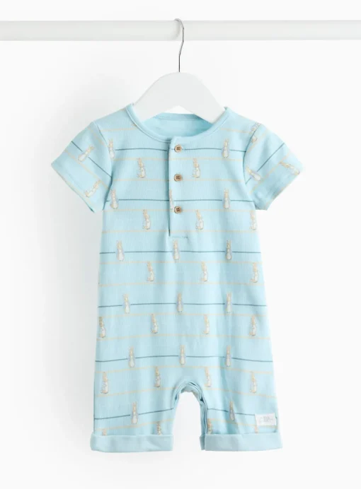 Peter Rabbit Blue Stripe Romper 3-6 months