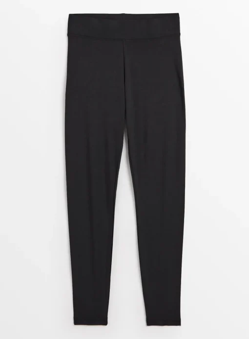 PETITE Black Modal Blend Leggings L