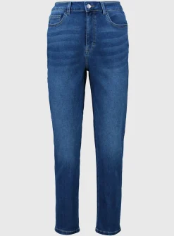 PETITE Dark Denim Straight Leg Jeans 16