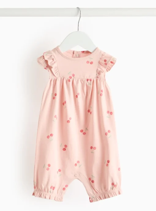 Pink Cherry Print Romper 12-18 months
