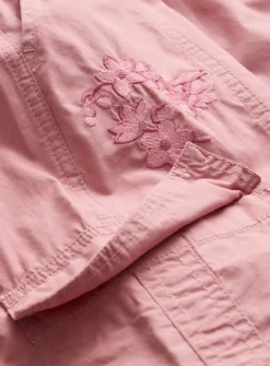 Pink Embroidered Parachute Trousers 5 years