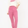 Pink Tea Dye Tapered Leg Trousers 8R