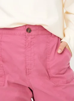 Pink Tea Dye Tapered Leg Trousers 8R