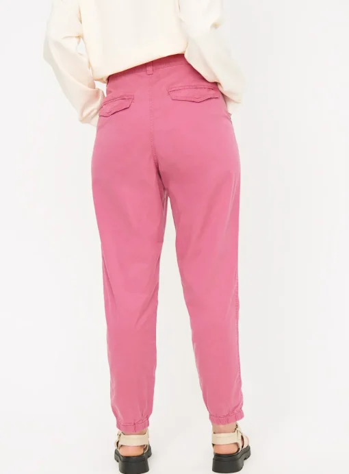 Pink Tea Dye Tapered Leg Trousers 8R