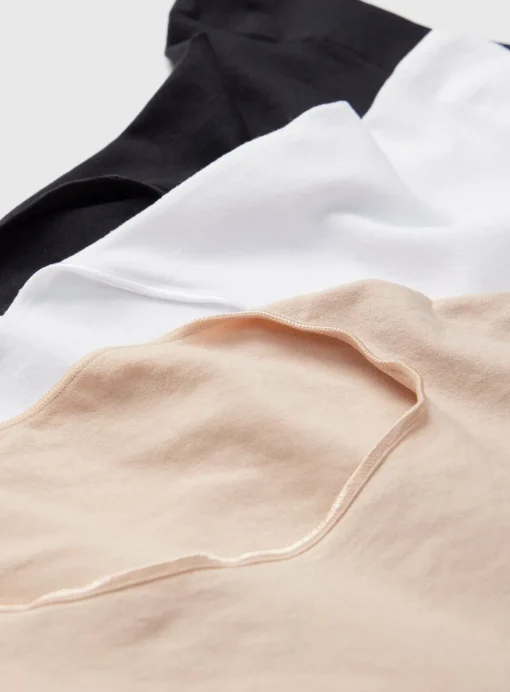 Plain Seamless Full Knickers 3 Pack L/XL