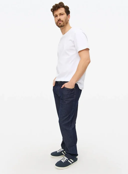 Raw Rinse Straight Leg Denim Jeans 34R