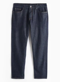 Raw Rinse Straight Leg Denim Jeans 34R
