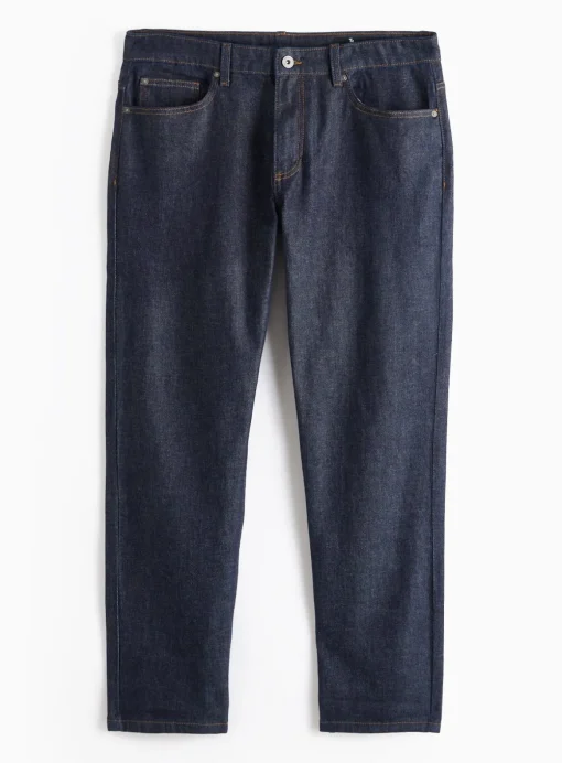 Raw Rinse Straight Leg Denim Jeans 34R