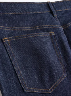 Raw Rinse Straight Leg Denim Jeans 34R