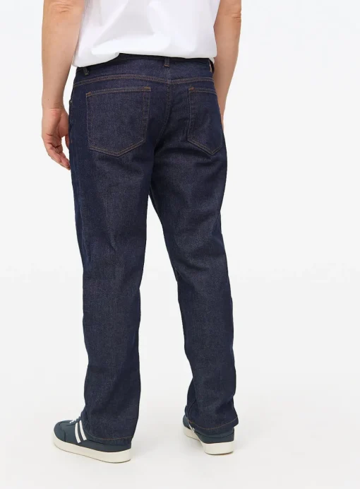 Raw Rinse Straight Leg Denim Jeans 34R