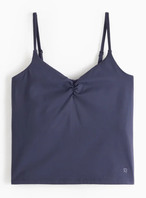 REAKTIV Blue Soft Touch Yoga Ruched Detail Vest XS