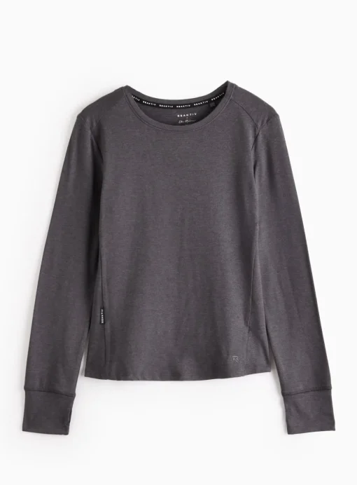REAKTIV Grey Soft Touch Long Sleeve Base Layer Tee L