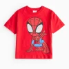 Red Spidey Character Print T-Shirt 1-2 years