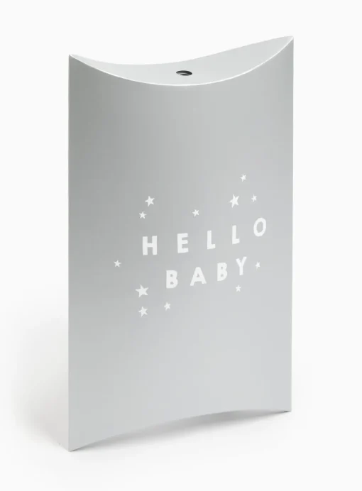 Silver Baby Gift Box & Tissue Wrapping Set One Size