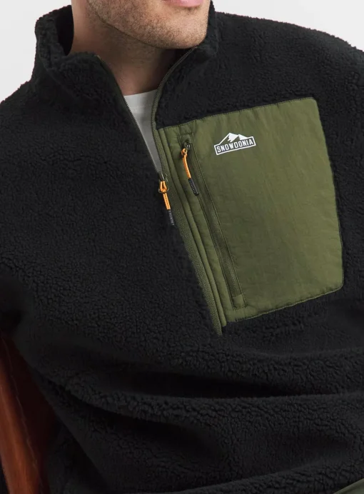 SNOWDONIA Borg Half Zip Fleece 1XL