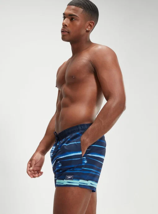 SPEEDO Mens Digital Printed Leisure 14" Swim Shorts XS