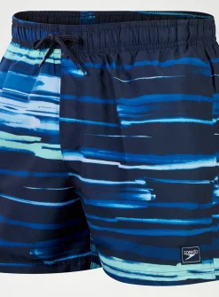 SPEEDO Mens Digital Printed Leisure 14" Swim Shorts XS
