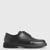 START-RITE Glitch Black Leather Lace Up School Shoes 5.5