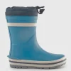 START-RITE Little Puddle Blue Tie Top Cosy Wellies 6 Infant
