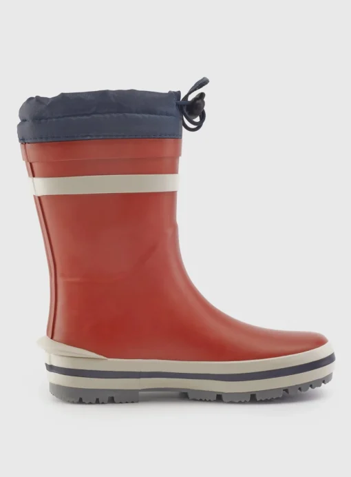 START-RITE Little Puddle Red Tie Top Cosy Wellies 6 Infant