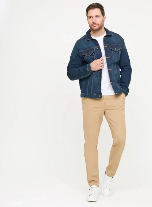 Stone Skinny Fit Chino Trousers 40R