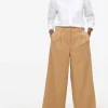 Stone Ultra Wide Leg Tailored Trousers 12S