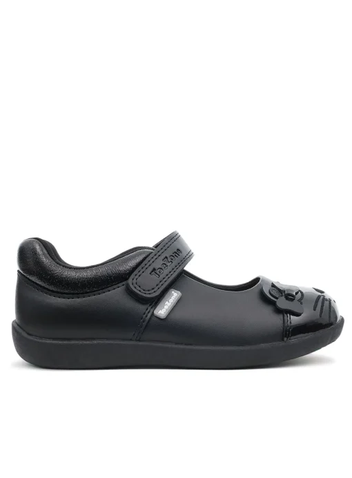 ToeZone® Black Cat Toe Shoes 9 Infant