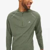 Tu Active Khaki Half Zip Long Sleeve Top XXL