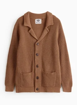 UNION WORKS Brown Revere Collar Cardigan XL
