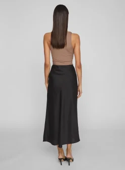 VILA Satin Midi Skirt 8