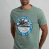 WEIRD FISH Coasting Graphic T-Shirt S
