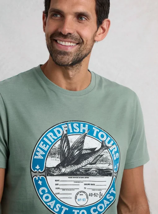 WEIRD FISH Coasting Graphic T-Shirt S