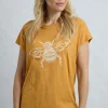 WEIRD FISH Ferne Bee Slub Graphic T-Shirt 16