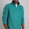 WEIRD FISH Newark 1/4 Zip Grid Fleece S