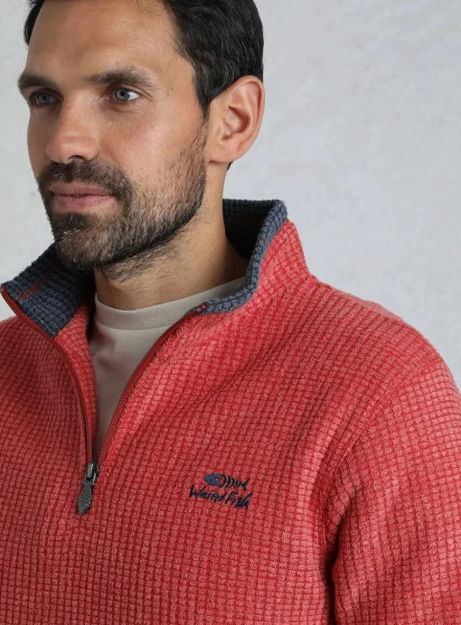 WEIRD FISH Newark 1/4 Zip Grid Fleece XL