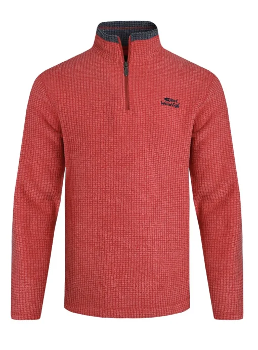 WEIRD FISH Newark 1/4 Zip Grid Fleece XL