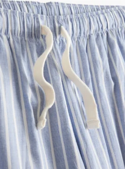 White & Blue Stripe Pyjama Set XL