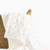 White Cherry Gauze Blanket One Size