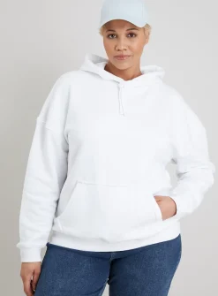 White Overhead Hoodie - S