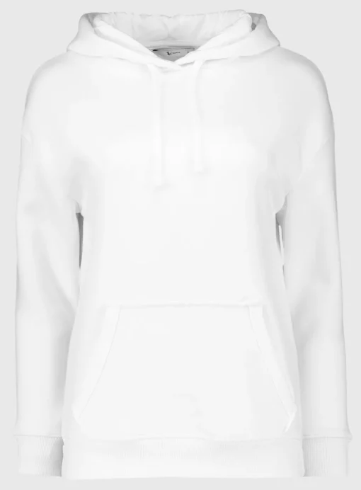 White Overhead Hoodie - S