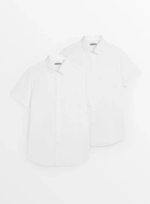 White Slim Fit Formal Shirt 2 Pack 14.5