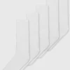 White Sports Socks 5 Pack With Arch Support - 9-12