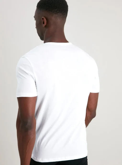 White T-Shirt Vests 2 Pack L